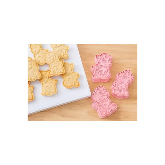 Paw Patrol Karakter 6 lı Kurabiye kalıpları Chase, Marshall, Rubble, Skye, Zuma, Rocky NO BOX