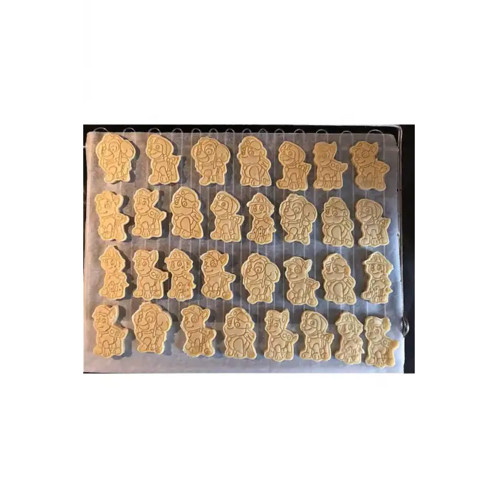 Paw Patrol Karakter 6 lı Kurabiye kalıpları Chase, Marshall, Rubble, Skye, Zuma, Rocky NO BOX