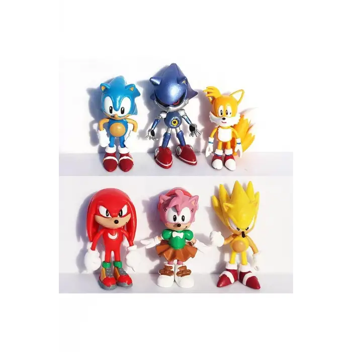Sonic ve Arkadaşları 6 lı figür seti NO BOX (kutusuz )