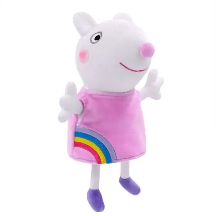 Peppa Pig , Peppa, George ve Arkadaşları 10 lu Peluş Seti ( 19 cm )