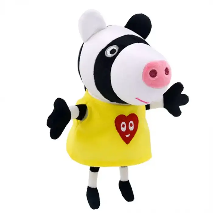 Peppa Pig , Peppa, George ve Arkadaşları 10 lu Peluş Seti ( 19 cm )
