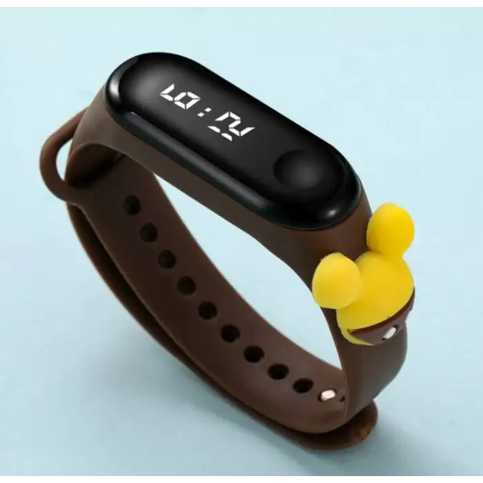 Sevimli Çocuk Saat Çeşitleri Spiderman, Iron Man, Batman, Captain America, Minnie Mouse Su Geçirmez ( Model 24 )