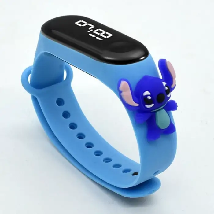 Sevimli Çocuk Saat Çeşitleri Spiderman, Iron Man, Batman, Captain America, Minnie Mouse Su Geçirmez ( Model 17 )