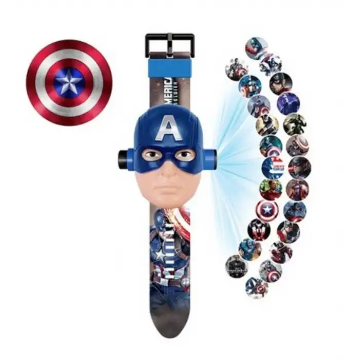 Captain America Karakterli Projeksiyonlu 3d