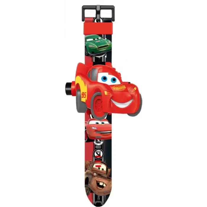 Pixar Cars Şimşek McQueen 3d Projeksiyonlu Saat