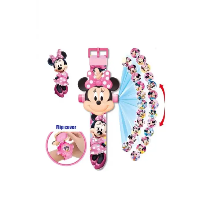 Minnie Mouse Projeksiyonlu Saat
