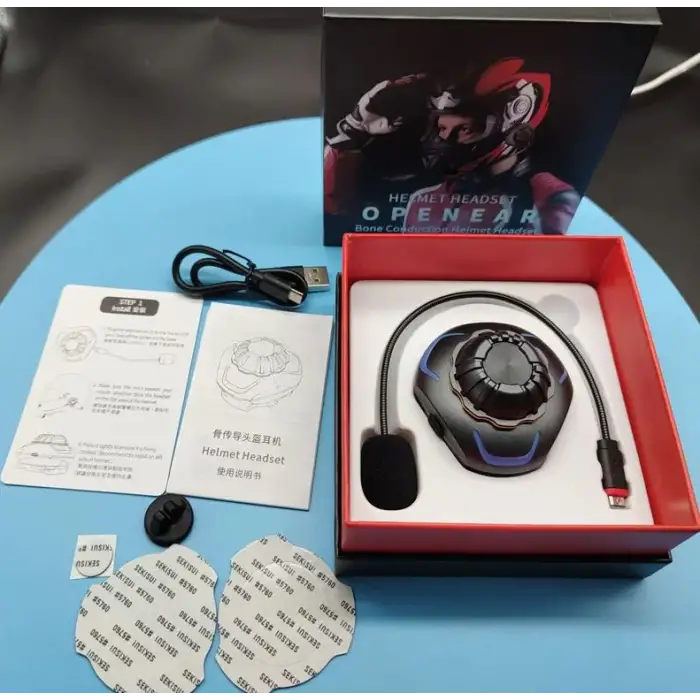 Kemik İletimli Bluetooth Motosiklet Mikrofunlu Kulaklık