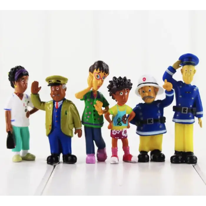İtfaiyeci Sam 12 li figür oyuncak Fireman Sam