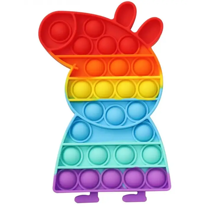 Peppa Pig Pop It Push Bubble Fidge Büyük Boy (17cm)