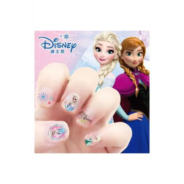 Prenses Anna Dondurulmuş Makyaj Tırnak Çıkartmaları