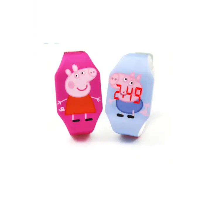 Pig Led Işıklı Dijital Çocuk Saati