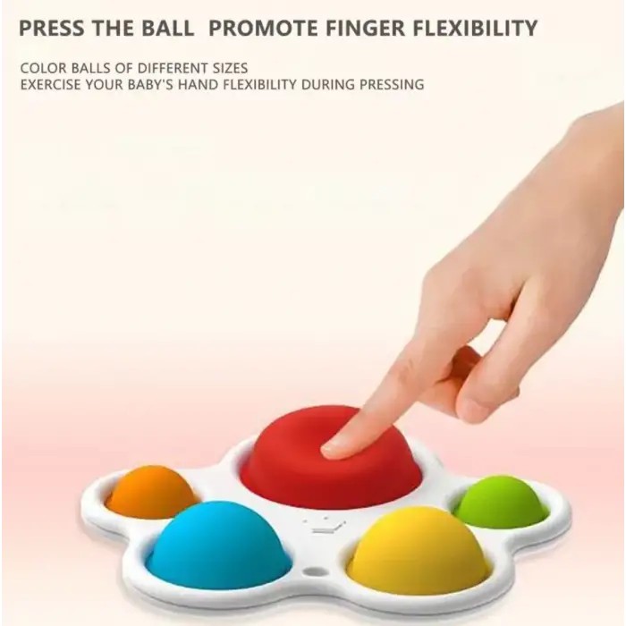 Bebek Diş Kaşıyıcı ve silikon stres topu oyunu  ikisi bir arada