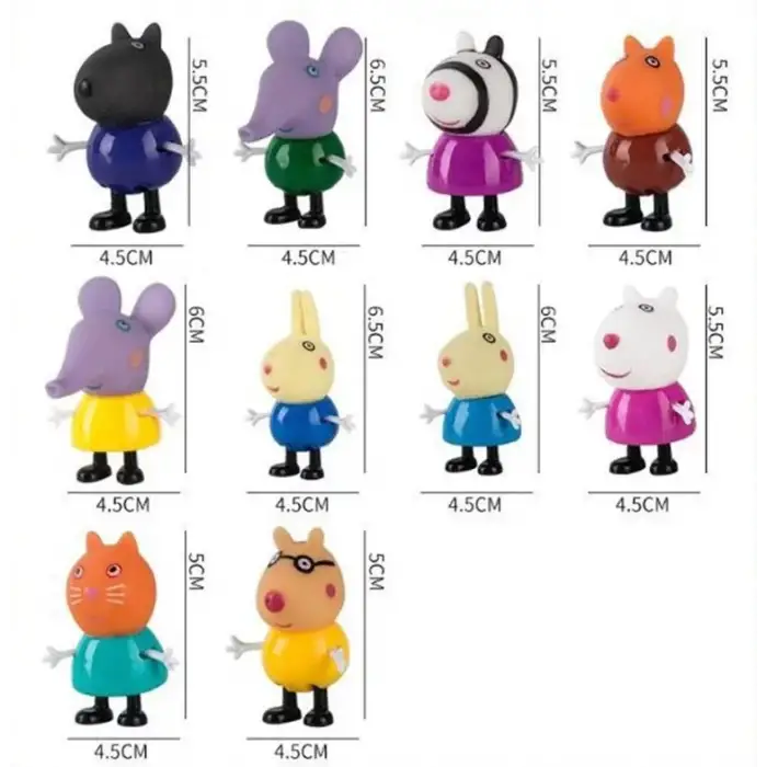 Peppa Pig 10 lu Figür Oyuncak Seti