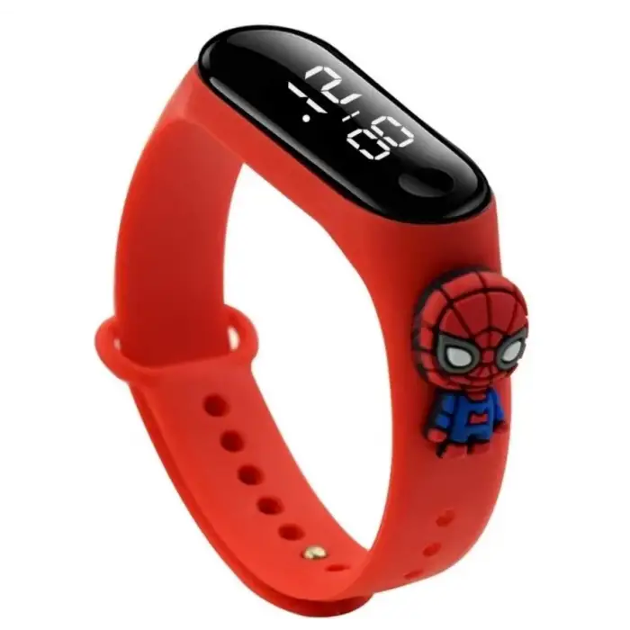 Spiderman Örümcek Adam Led Çocuk Saati ( Kırmızı )