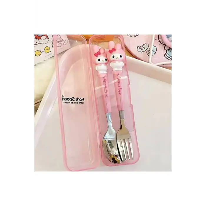 Sanrio Karakterleri Çatal Kaşık Seti My Melody