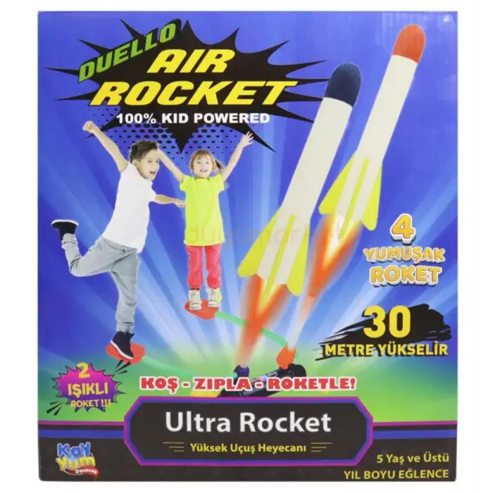 Air Rocket Duello - Koş Zıpla Roketle - 2 Roket Rampalı