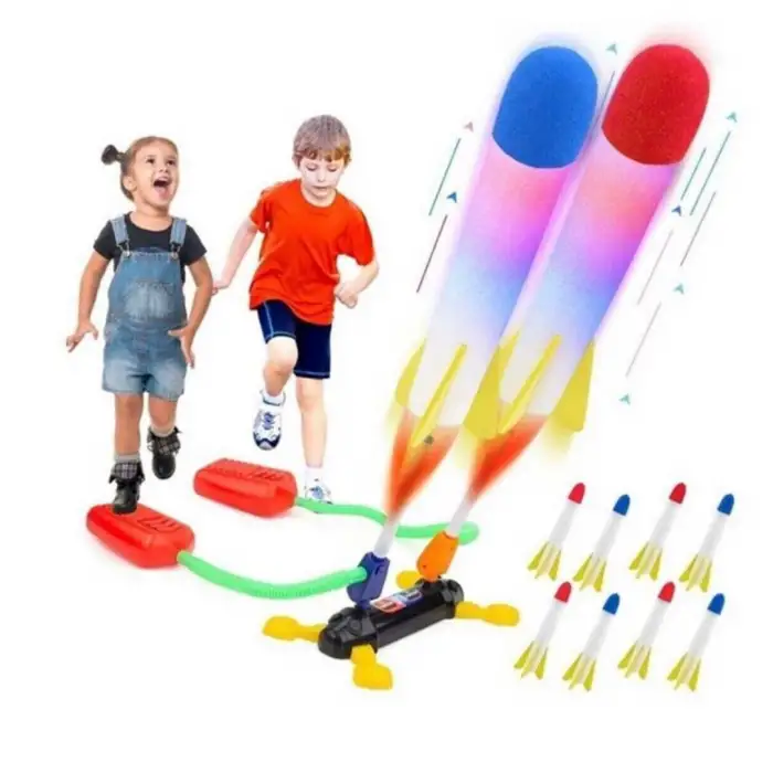 Air Rocket Duello - Koş Zıpla Roketle - 2 Roket Rampalı