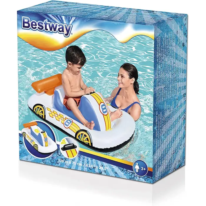 Bestway 43.5 x 29.5/1.10m x 75cm Sports Car Ride-on