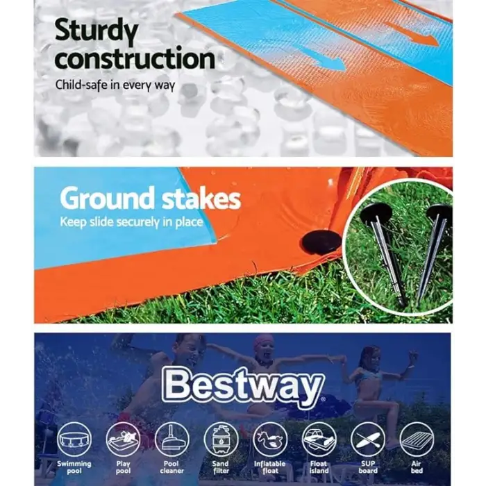 Bestway H2OGO! Çift Kişilik Su Kaydırağı 4,88 m