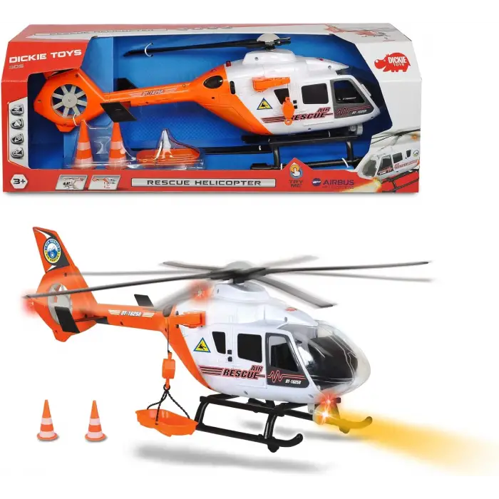 Kumik Dickie Rescue Helicopter Oyuncak Kurtarma Helikopteri, 64 cm, 2 Ses Özelliği