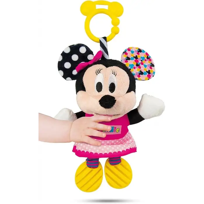 Kumik Disney Baby Minnie İlk Aktivite Minnie Mouse Peluş Diş Kaşıyıcı Sesli Oyuncak