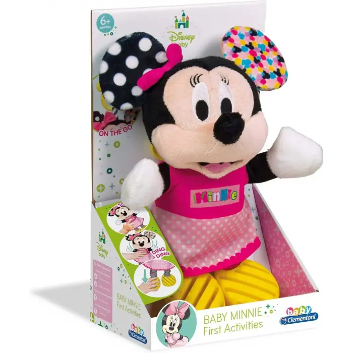 Kumik Disney Baby Minnie İlk Aktivite Minnie Mouse Peluş Diş Kaşıyıcı Sesli Oyuncak