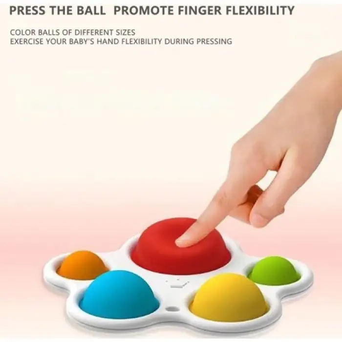 Kumik Bebek Diş Kaşıyıcı ve Silikon Stres Topu Oyunu Ikisi Bir Arada