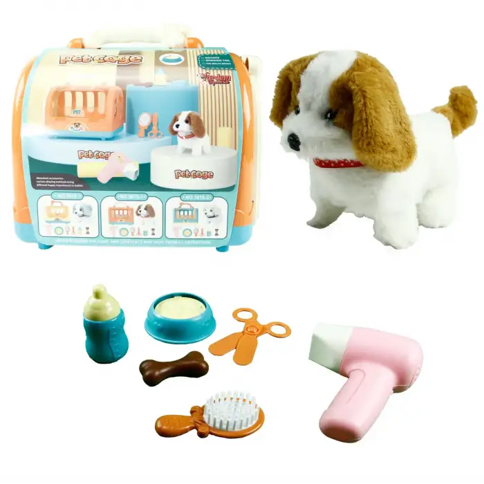 Kutulu Taşıma Çantalı Pilli Köpek Seti