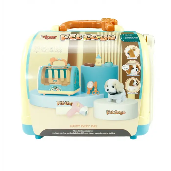 Kutulu Taşıma Çantalı Pilli Köpek Seti