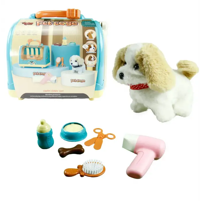 Kutulu Taşıma Çantalı Pilli Köpek Seti