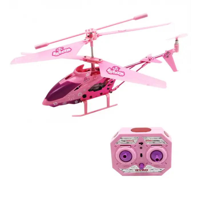 Vardem 3.5 Kanal Pvc Kutulu Uzaktan Kumandalı Pembe Helikopter