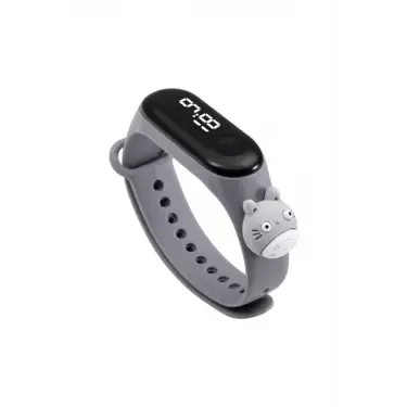 Dijital Dokunmatik Kol Saat Pembe Kız Çocuk Slikon Kordon Bileklik Su Geçirmez