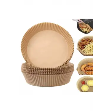 Air Fryer Pişirme Kağıdı Tek Kullanımlık Hava Fritöz Yağ Geçirmez Yapışmaz Kağıt