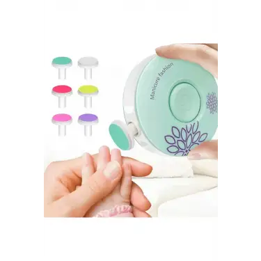 Yenidoğan Bebek Ve Çocuklar Için Pilli Tırnak Törpüsü Manikür Seti