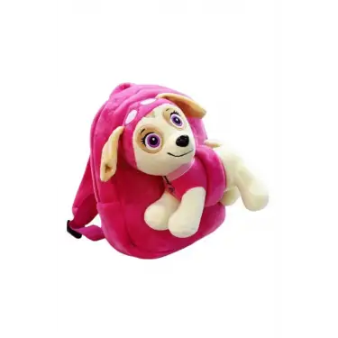 Paw Patrol  Peluş ve Sırt Çantası bir arada Chase, Marshall, Skye, Zuma, Rocky, Rubble