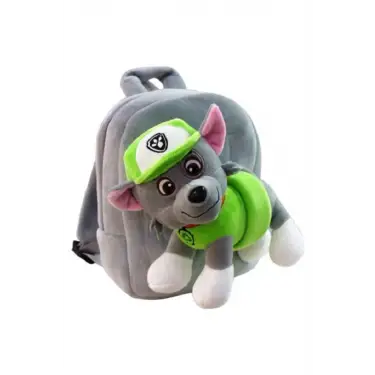 Paw Patrol Peluş ve Sırt Çantası bir arada Chase, Marshall, Skye, Zuma, Rocky, Rubble