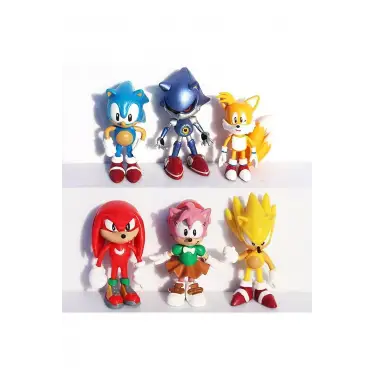 Sonic ve Arkadaşları 6 lı figür seti NO BOX (kutusuz )