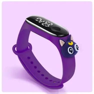 Sevimli Çocuk Saat Çeşitleri Spiderman, Iron Man, Batman, Captain America, Minnie Mouse Su Geçirmez ( Model 41 )