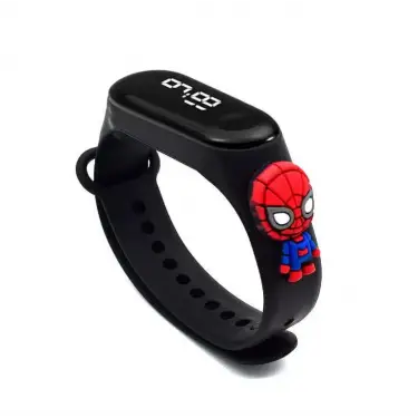 Sevimli Çocuk Saat Çeşitleri Spiderman, Iron Man, Batman, Captain America, Minnie Mouse Su Geçirmez ( Model 25 )