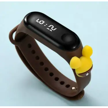 Sevimli Çocuk Saat Çeşitleri Spiderman, Iron Man, Batman, Captain America, Minnie Mouse Su Geçirmez ( Model 24 )