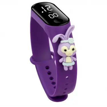 Sevimli Çocuk Saat Çeşitleri Spiderman, Iron Man, Batman, Captain America, Minnie Mouse Su Geçirmez ( Model 12 )