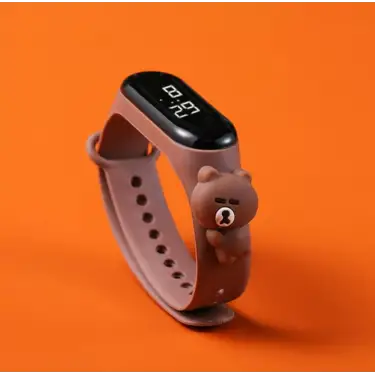 Sevimli Çocuk Saat Çeşitleri Spiderman, Iron Man, Batman, Captain America, Minnie Mouse Su Geçirmez (Model 4)