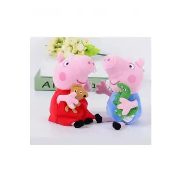 Peppa Pig Ve George 2 li Set 25 Cm Peluş Oyuncak