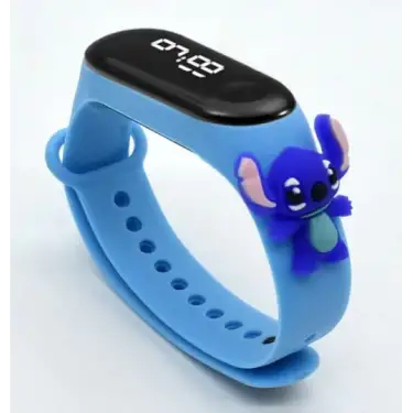 Dijital Led Çocuk Saati ( Mavi )