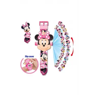 Minnie Mouse Projeksiyonlu Saat