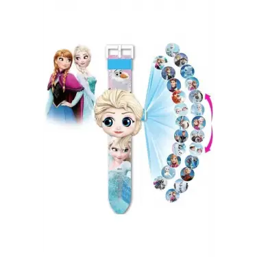 Elsa Frozen Projeksiyonlu Saat