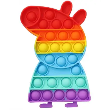 Peppa Pig Pop It Push Bubble Fidge Büyük Boy (17cm)