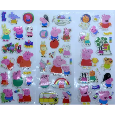 Peppa Pig Karakterleri 3 set sticker