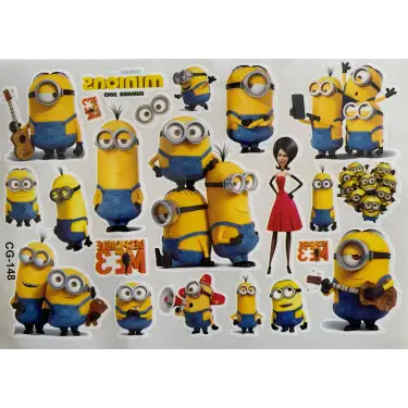 Minions Geçici Dövme Tam set