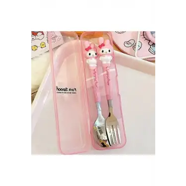 Sanrio Karakterleri Çatal Kaşık Seti My Melody